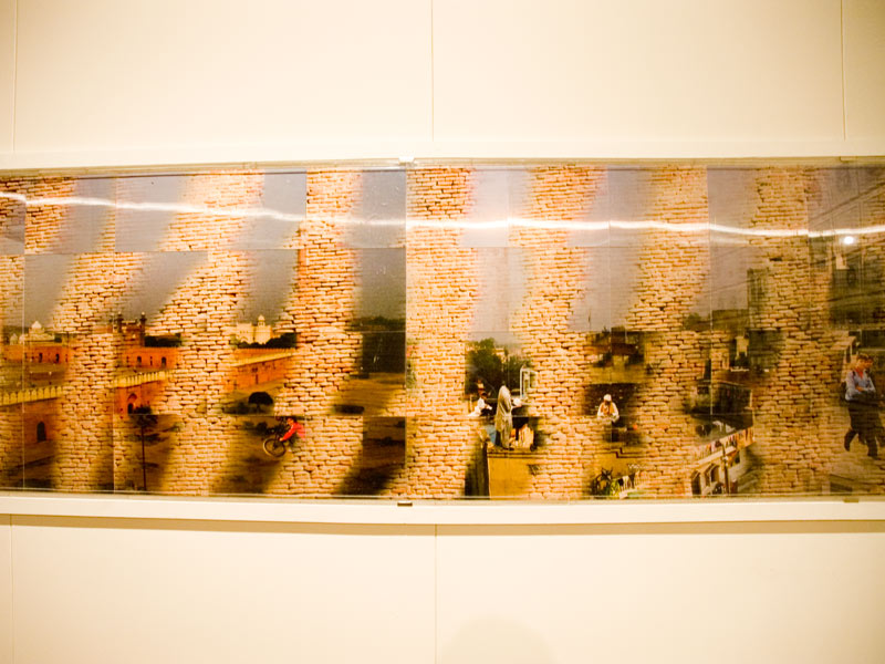 ?Ek Shehr jo Udaas hai?, lenticular print by Farida Batool.