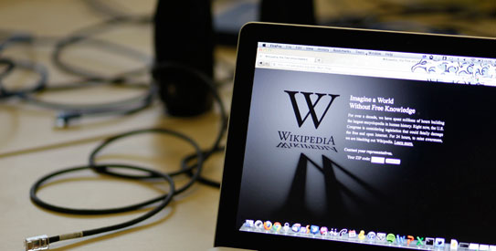 A blackout landing page is displayed on a laptop computer screen inside the “Anti-Sopa War Room” at the offices of the Wikipedia Foundation in San Francisco, Wednesday, Jan. 18, 2012. January 18 is a date that will live in ignorance, as Wikipedia started a 24-hour blackout of its English-language articles. —AP Photo A blackout landing page is displayed on a laptop computer screen inside the “Anti-Sopa War Room” at the offices of the Wikipedia Foundation in San Francisco, Wednesday, Jan. 18, 2012. January 18 is a date that will live in ignorance, as Wikipedia started a 24-hour blackout of its English-language articles. —AP Photo