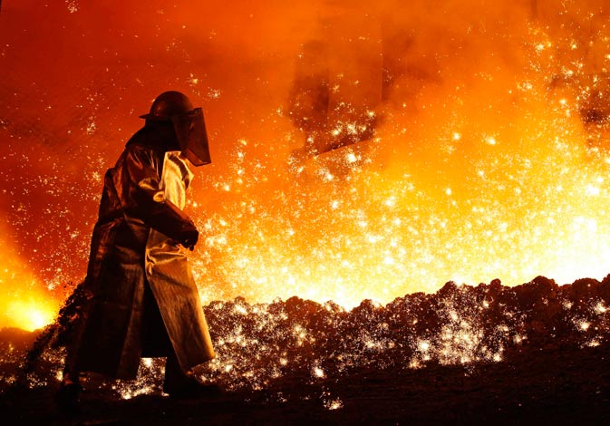 A worker controls the cast at a blast furnace of German steel manufacturer Salzgitter AG in Salzgitter. The contrast between Germany's record levels of employment and the dire jobs situation elsewhere in Europe is stark. Last year, the number of people in employment in Germany rose above the 41 million mark for the first time. The jobless rate has been falling steadily since 2005 and now stands at just 6.7 percent, compared to 23 percent in Spain and 18 percent in Greece. ? Reuters Photo