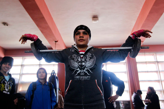 ?The difference between me and others is I want to show other countries that an Afghan girl can fight,? 17-year-old Sadaf Rahimi told Reuters, squinting from a protective facemask that pinches her cheeks and black kohl-lined eyes. Like Nikpai, Rahimi and her family fled to neighbouring Iran to escape the violence and brutal oppression of the Taliban, who were toppled just over a decade ago. The austere militant group had publicly stoned women to death for charges of adultery at the Ghazi stadium, where Rahimi, her