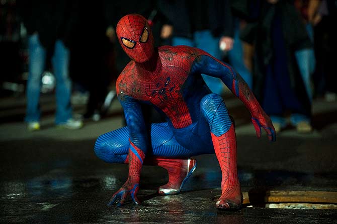 Actor Andrew Garfield is shown in a scene from the film ?The Amazing Spider-Man? ? File Photo