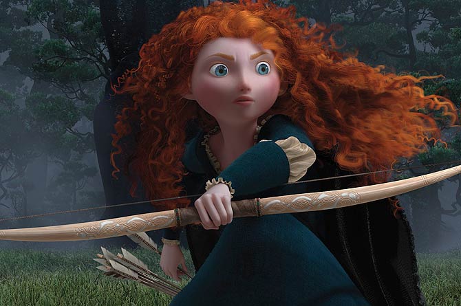 The character Princess Merida is shown in a scene from the upcoming animated film ?Brave?