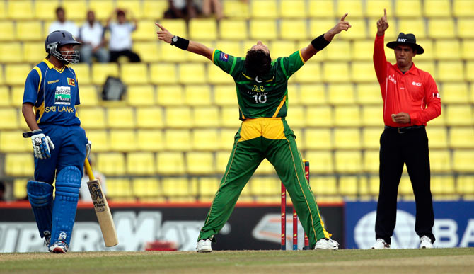 Shahd Afridi dismissed Chandimal, lbw, for 32. ? Photo by AP