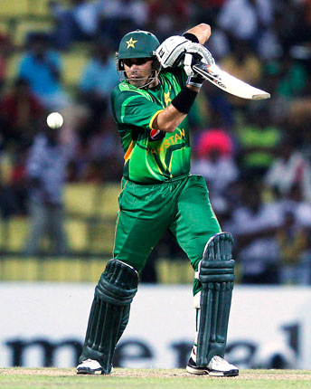 Pakistan captain Misbah-ul-Haq was the highest scorer after Azhar, as the Pakistani batting collapsed. ? Photo by Reuters