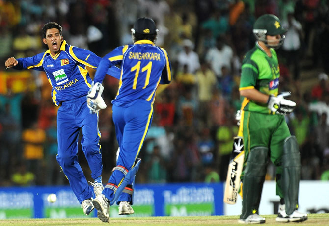 Pakistan vs Sri Lanka; first Twenty20 at Hambantota ended in a 37-run win for Sri Lanka. – Photo by AFP