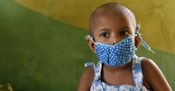 To match Insight INDIA-DRUGS/CANCER A girl suffering from cancer rests inside the children's ward at the Cancer Centre Welfare Home and Research Institute in Kolkata. – Reuters