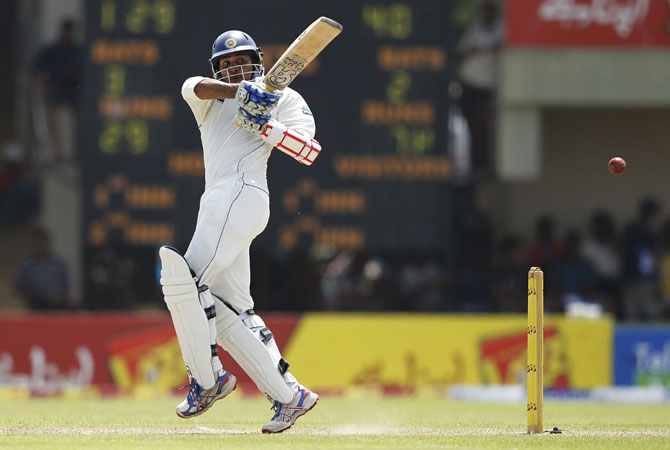 Dilshan was as comfortable on the backfoot as he was coming to the pitch of the ball. - Photo by Reuters