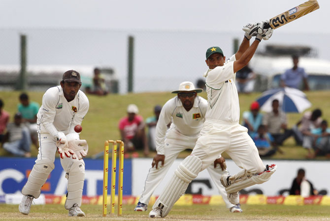 Younis scored his 87 off 213 balls and scored 7 boundaries. -Photo by AP