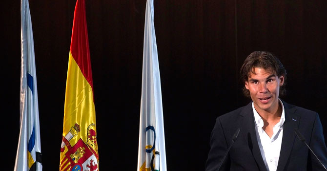 nadal-spain-olympics-reu-670 Rafael Nadal, who won the singles tournament at the 2008 Beijing Games, was set to be the flag bearer for Spain during the opening ceremony.– File photo by Reuters