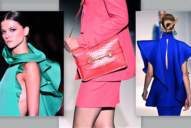 Gucci Spring-Summer 2013 designs at the Women's fashion week in Milan.–AFP Photo