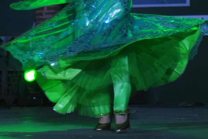 Uzbekistan dancer Dilaf Ruz performs during the inauguration ceremony of 'International Sufi Festival-2012' in Amritsar. ?AFP Photo