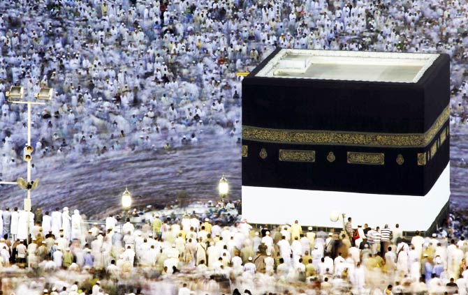 Pilgrims circle the Kaaba. ? Photo by Reuters