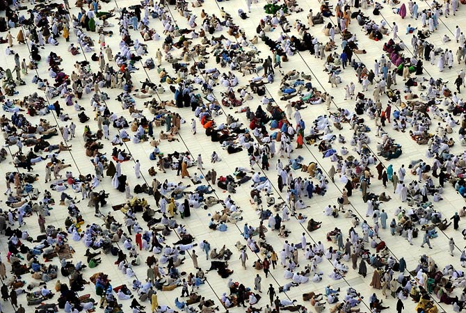 Muslim pilgrims are descending in droves on Mecca for the hajj pilgrimage, the world's largest annual gathering which Saudi Arabia insists will not be affected by instability rocking the region. ? Photo by AFP