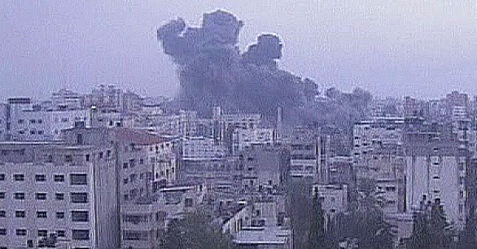 Israeli-forces-pound-Gaza-for-a-sixth-day-670x350