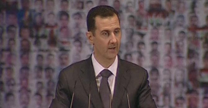 yrian President Bashar Assad on Sunday outlined a new peace initiative that includes a national reconciliation conference and a new government and constitution. Photo Reuters