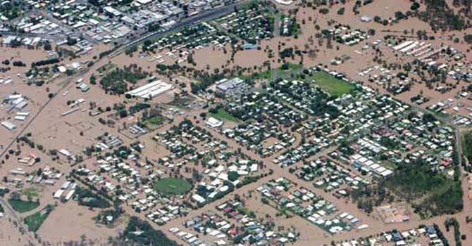 This file photo shows an area flooded in Australia in the previous years. - File Photo