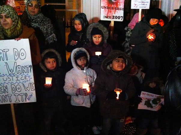 Protest outside Pakistan High Commision, London. ?Photo by Sabeen Ibrahim for Dawn.com