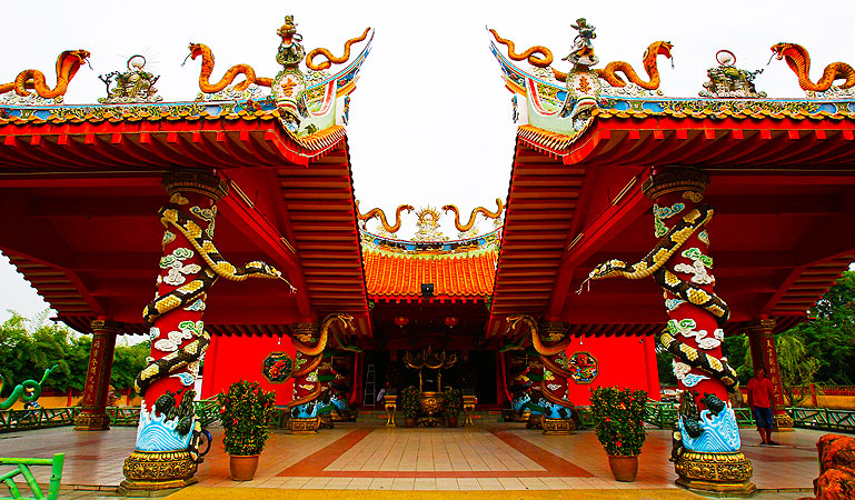 Thean Hock Keong temple, also known as Snake Temple, in Klang, is seen outside Kuala Lumpur, Malaysia. ?Photo by AP