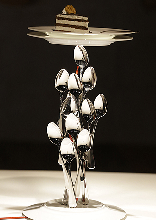 A table lamp designed by German designer Ingo Mauer is displayed at Milan's Design Fair, in Milan, Italy.
