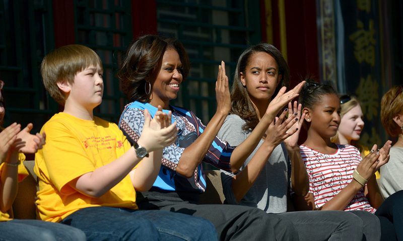 Michelle obama childhood image