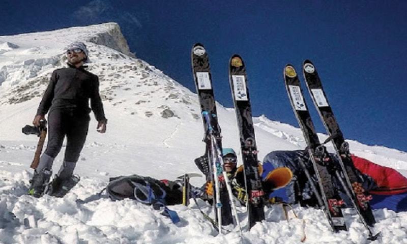 Olek Ostrowski and Piotr Snigorski were attempting to descend Gasherbrum II on skiis when Ostrowski went missing.