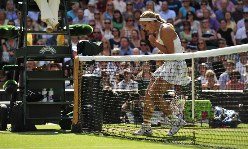 As the final set bore on, Lisicki's swift movement proved costly for Radwanska