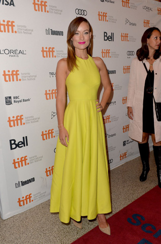 Actress Olivia Wilde arrives at the "Third Person" Premiere.