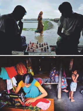 Four years since the cyclone Aila slapped the costal belt of Bangladesh, still people are living on the edge of a catastrophe. — Photo Ananta Yusuf