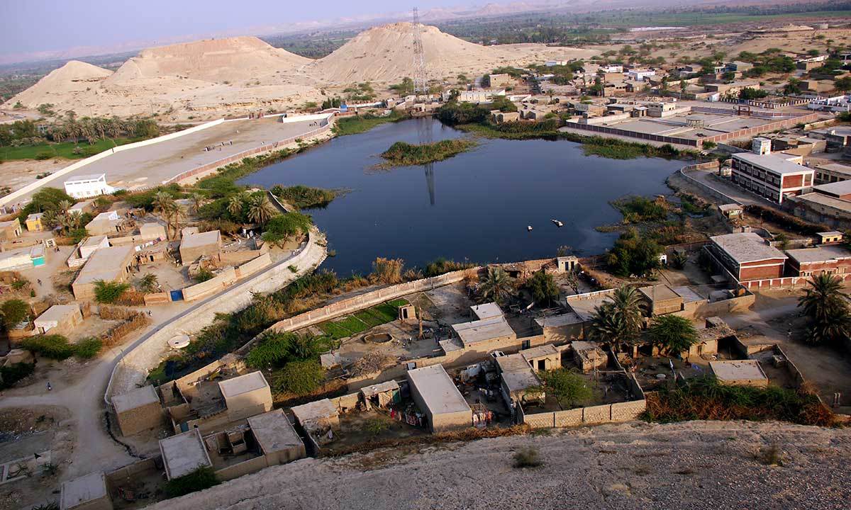 A bird eye view from the Kot Diji fort. – Photo by Arman Tejani