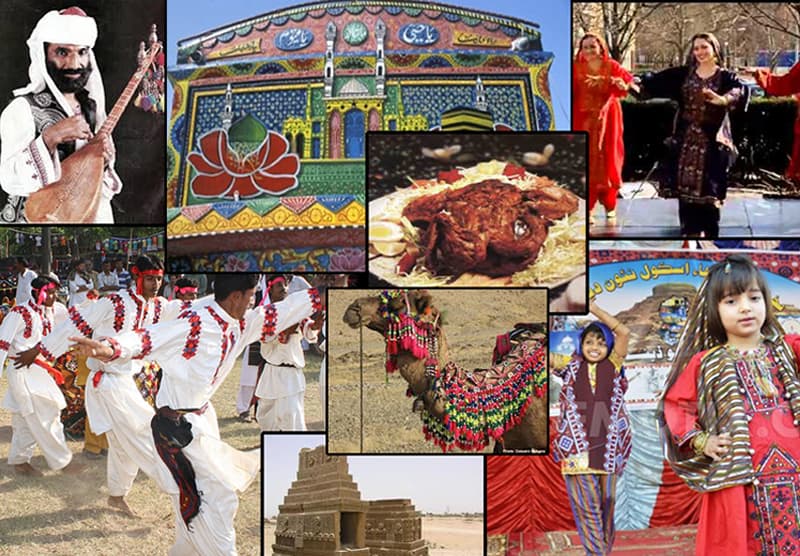 Pakistan Culture Evolution Transformation Mutation Dawncom A Pakistan Tourism Ministrys Poster Depicting Many Facets Of Baloch Culture