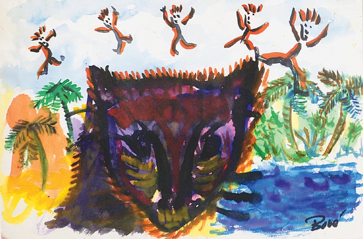 Cat with Flying Dancers -Photos by White Star