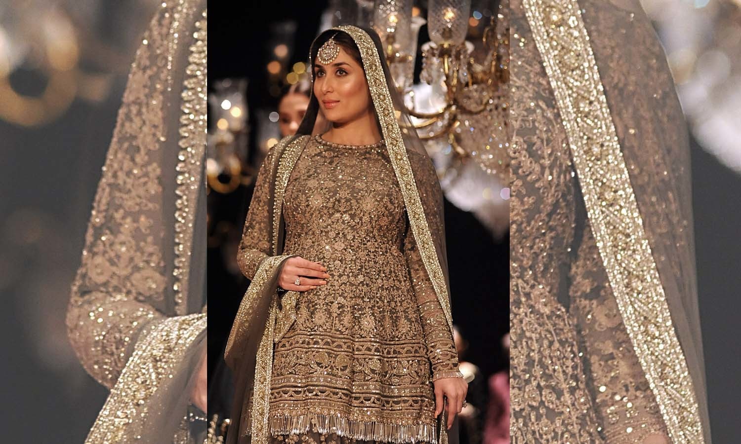 کرینہ کپور کا شو کے حوالے سے کہنا تھا کہ وہ کافی خوش تھیں — فوٹو/ اے ایف پی