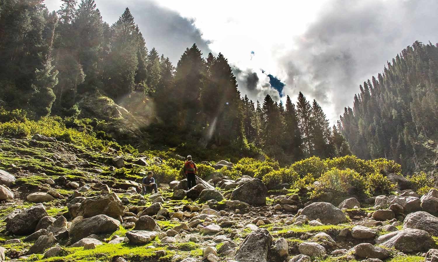 The trek to Bashigram Lake is surrounding by serene and outstanding panoramic landscape