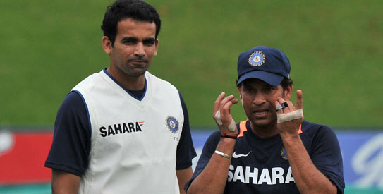 India will rely on Zaheer Khan and Sachin Tendulkar to lead their charge in South Africa. —AFP Photo