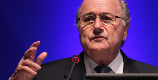 Sepp Blatter said FIFA had yet to be approached by Qatar about a change of dates. —AFP Photo