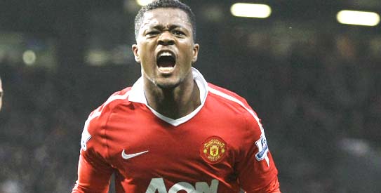Patrice Evra joined United in 2006.