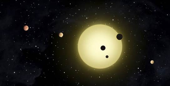 In this artist’s conception released by NASA February 2, 2011, Kepler-11 is a sun-like star around which six planets orbit. Now NASA has spotted more than 50 potential planets that appear to be in the habitable zone. – Reuters Photo 