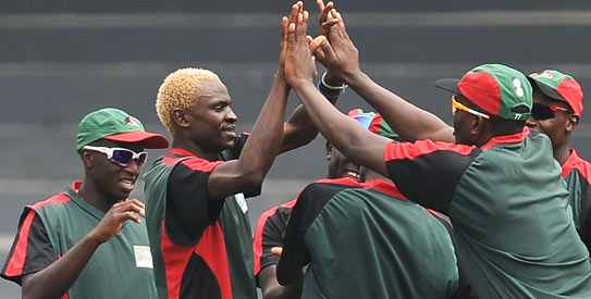 Kenya enjoyed a moment in the sun when they shocked two-time champions West Indies by 73 runs in a group match in Pune in 1996 despite posting a modest 166 after being put in to bat. —AFP Photo
