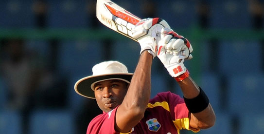 Kieron Pollard hit a quickfire 60 to help West Indies past 300. —Photo by AFP Kieron Pollard hit a quickfire 60 to help West Indies past 300. —Photo by AFP