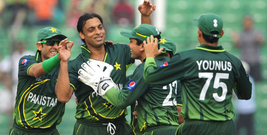 Half-fit Shoaib Akhtar gets the nod ahead of Wahab Riaz and Junaid Khan. —Photo by AFP
