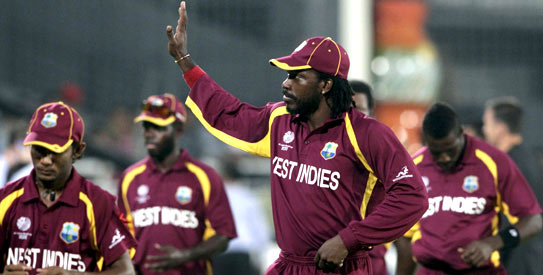 While he apologised to the West Indian fans, Chris Gayle hit back at coach Gibson's comments. —Photo by Reuters