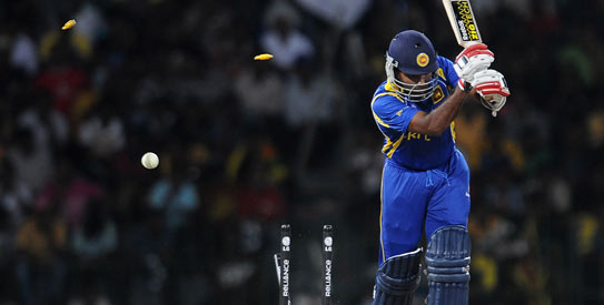 Mahela Jayawardene's dismissal against Pakistan came under criticism from state-run channel, which hinted that the batsman may have helped Pakistan win. —Photo by AFP