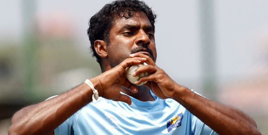 Sri Lanka might risk playing Muralitharan in the semi-final, media reports say. —Photo by Reuters