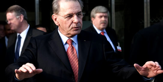 “There is no safe haven in the world,”  says Olympic chief Jacques Rogge. —Photo by AFP