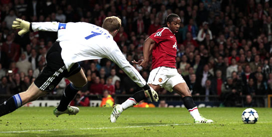 Anderson scored two goals in four minutes to seal the win for the 2008 champions. —Photo by Reuters