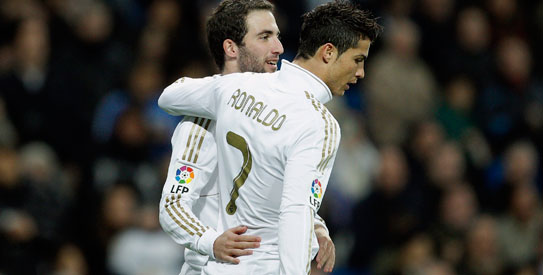 Ronaldo refused to celebrate his goal against Granada at the Bernabeu. —Reuters photo