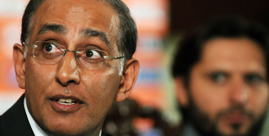 Haroon Lorgat said the Board meeting in Dubai did not discuss the possibilities of international cricket returning to Pakistan. —File photo by AFP