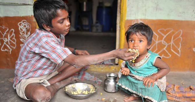 india-malnutrition-afp670 Climatic change induced health conditions can be curtailed