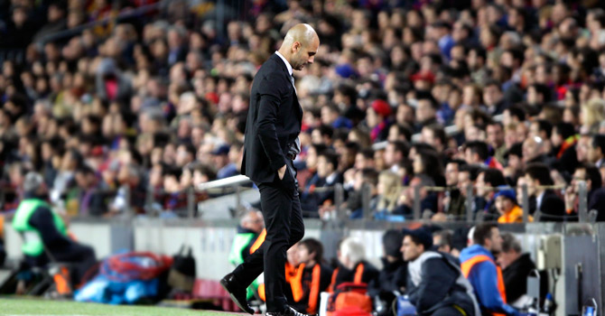 Barcelona coach Pep Guardiola may walk away from the club at the end of the current season.