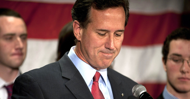 Rick Santorum suspends campaign